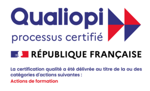 Logo qualiopi certifiant l'ecole EIMA